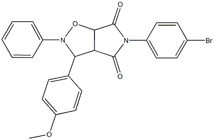 5-(4-bromophenyl)-3-(4-methoxyphenyl)-2-phenyldihydro-2H-pyrrolo[3,4-d]isoxazole-4,6(3H,5H)-dione Structure