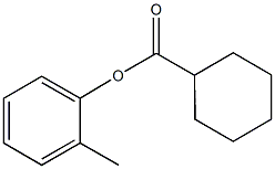 2-methylphenyl cyclohexanecarboxylate Struktur