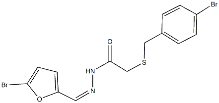  2-[(4-bromobenzyl)sulfanyl]-N'-[(5-bromo-2-furyl)methylene]acetohydrazide