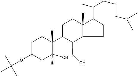 5-tert-butoxy-2-[1-(1,5-dimethylhexyl)-4-(hydroxymethyl)-7a-methyloctahydro-1H-inden-5-yl]-1,2-dimethylcyclohexanol 结构式