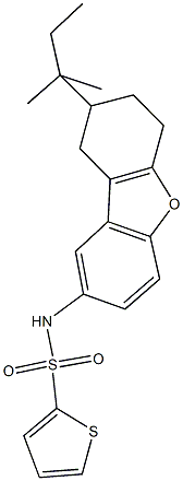 N-(8-tert-pentyl-6,7,8,9-tetrahydrodibenzo[b,d]furan-2-yl)-2-thiophenesulfonamide|