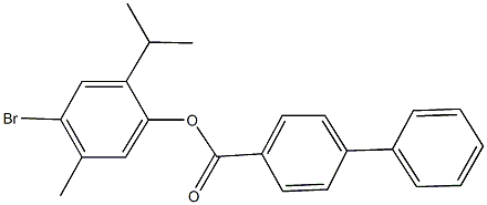  4-bromo-2-isopropyl-5-methylphenyl [1,1'-biphenyl]-4-carboxylate
