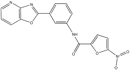 5-nitro-N-(3-[1,3]oxazolo[4,5-b]pyridin-2-ylphenyl)-2-furamide Structure