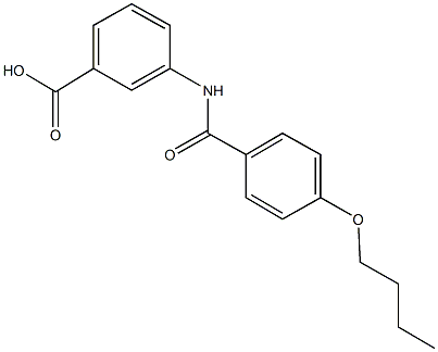 3-[(4-butoxybenzoyl)amino]benzoic acid