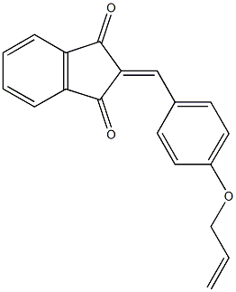 2-[4-(allyloxy)benzylidene]-1H-indene-1,3(2H)-dione Structure