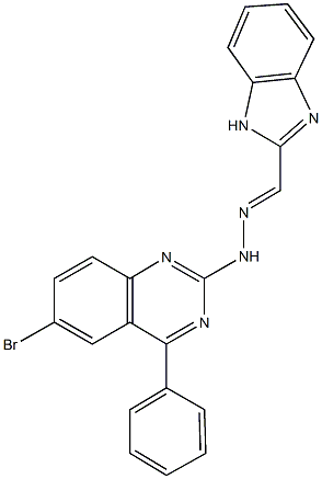 1H-benzimidazole-2-carbaldehyde (6-bromo-4-phenyl-2-quinazolinyl)hydrazone