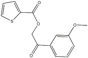 2-(3-methoxyphenyl)-2-oxoethyl 2-thiophenecarboxylate