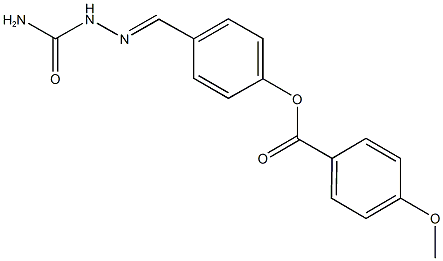 4-[2-(aminocarbonyl)carbohydrazonoyl]phenyl 4-methoxybenzoate