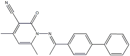 1-[(1-[1,1'-biphenyl]-4-ylethylidene)amino]-4,6-dimethyl-2-oxo-1,2-dihydro-3-pyridinecarbonitrile