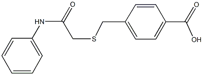 4-{[(2-anilino-2-oxoethyl)sulfanyl]methyl}benzoic acid