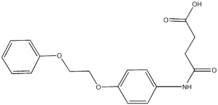  4-oxo-4-[4-(2-phenoxyethoxy)anilino]butanoic acid