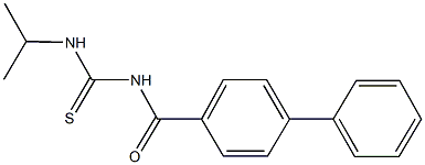 N-([1,1'-biphenyl]-4-ylcarbonyl)-N'-isopropylthiourea 化学構造式