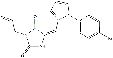 3-allyl-5-{[1-(4-bromophenyl)-1H-pyrrol-2-yl]methylene}-2,4-imidazolidinedione Structure