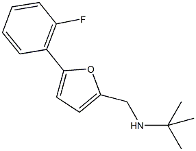 N-(tert-butyl)-N-{[5-(2-fluorophenyl)-2-furyl]methyl}amine Struktur