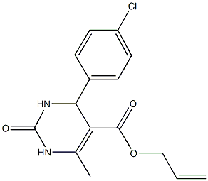 allyl 4-(4-chlorophenyl)-6-methyl-2-oxo-1,2,3,4-tetrahydro-5-pyrimidinecarboxylate Structure