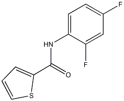 N-(2,4-difluorophenyl)-2-thiophenecarboxamide Struktur