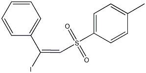 2-iodo-2-phenylvinyl 4-methylphenyl sulfone 化学構造式