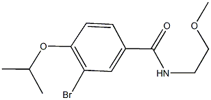 3-bromo-4-isopropoxy-N-(2-methoxyethyl)benzamide