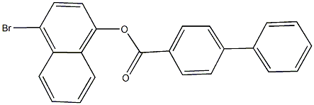 4-bromo-1-naphthyl [1,1'-biphenyl]-4-carboxylate,,结构式
