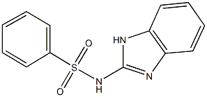 N-(1H-benzimidazol-2-yl)benzenesulfonamide,,结构式