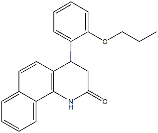 4-(2-propoxyphenyl)-3,4-dihydrobenzo[h]quinolin-2(1H)-one Structure