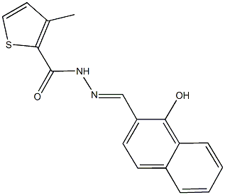 N'-[(1-hydroxy-2-naphthyl)methylene]-3-methyl-2-thiophenecarbohydrazide Structure