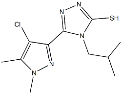  5-(4-chloro-1,5-dimethyl-1H-pyrazol-3-yl)-4-isobutyl-4H-1,2,4-triazole-3-thiol