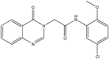 N-(5-chloro-2-methoxyphenyl)-2-(4-oxo-3(4H)-quinazolinyl)acetamide|