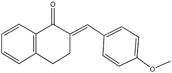 2-(4-methoxybenzylidene)-3,4-dihydro-1(2H)-naphthalenone Struktur