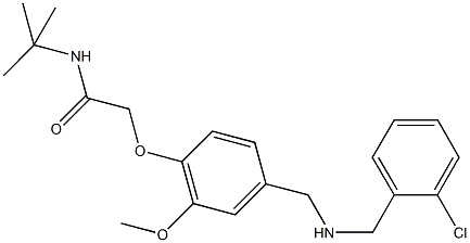 N-(tert-butyl)-2-(4-{[(2-chlorobenzyl)amino]methyl}-2-methoxyphenoxy)acetamide