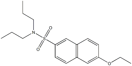 6-ethoxy-N,N-dipropyl-2-naphthalenesulfonamide Structure