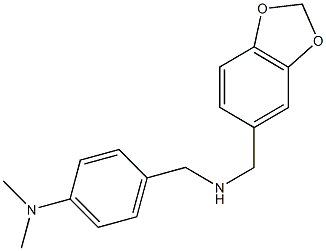 N-(1,3-benzodioxol-5-ylmethyl)-N-[4-(dimethylamino)benzyl]amine Struktur