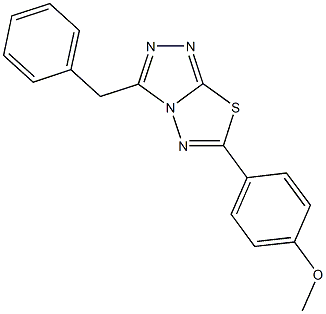  4-(3-benzyl[1,2,4]triazolo[3,4-b][1,3,4]thiadiazol-6-yl)phenyl methyl ether