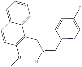 N-(4-fluorobenzyl)-N-[(2-methoxy-1-naphthyl)methyl]amine Structure