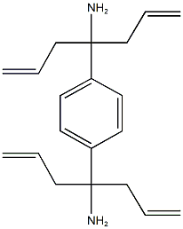 1-allyl-1-[4-(1-allyl-1-amino-3-butenyl)phenyl]-3-butenylamine Structure