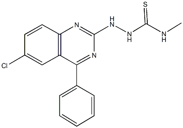 2-(6-chloro-4-phenyl-2-quinazolinyl)-N-methylhydrazinecarbothioamide