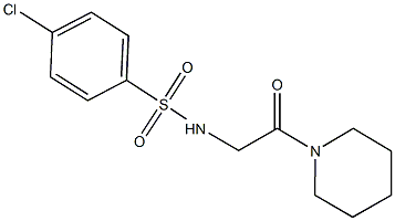 4-chloro-N-[2-oxo-2-(1-piperidinyl)ethyl]benzenesulfonamide