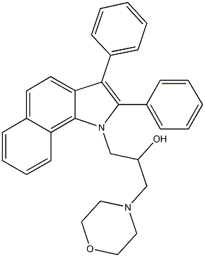 1-(2,3-diphenyl-1H-benzo[g]indol-1-yl)-3-(4-morpholinyl)-2-propanol