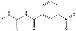 N-{3-nitrobenzoyl}-N'-methylthiourea Struktur