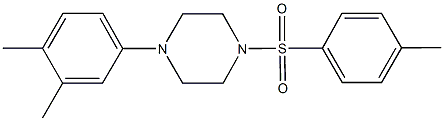 1-(3,4-dimethylphenyl)-4-[(4-methylphenyl)sulfonyl]piperazine Struktur