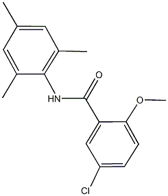 5-chloro-N-mesityl-2-methoxybenzamide,,结构式