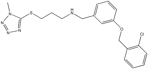  N-{3-[(2-chlorobenzyl)oxy]benzyl}-N-{3-[(1-methyl-1H-tetraazol-5-yl)sulfanyl]propyl}amine