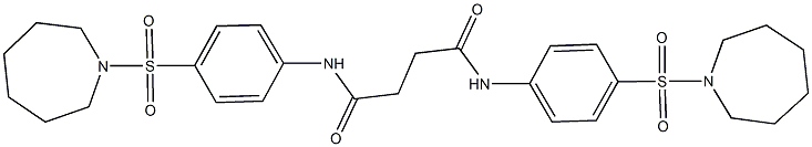 N~1~,N~4~-bis[4-(azepan-1-ylsulfonyl)phenyl]succinamide Structure