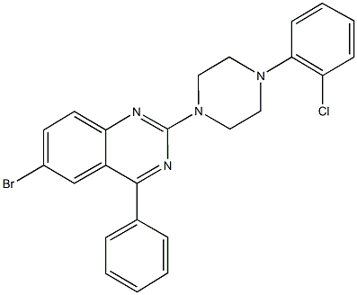  6-bromo-2-[4-(2-chlorophenyl)-1-piperazinyl]-4-phenylquinazoline