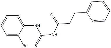 N-(2-bromophenyl)-N'-(3-phenylpropanoyl)thiourea