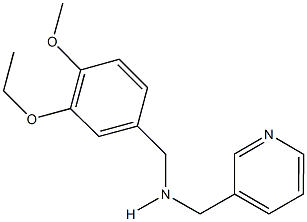 N-(3-ethoxy-4-methoxybenzyl)-N-(3-pyridinylmethyl)amine Structure