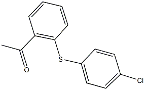 1-{2-[(4-chlorophenyl)sulfanyl]phenyl}ethanone Structure