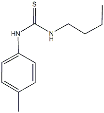 N-butyl-N'-(4-methylphenyl)thiourea Structure