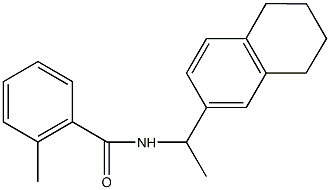 2-methyl-N-[1-(5,6,7,8-tetrahydro-2-naphthalenyl)ethyl]benzamide Structure