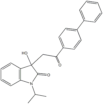 3-(2-[1,1'-biphenyl]-4-yl-2-oxoethyl)-3-hydroxy-1-isopropyl-1,3-dihydro-2H-indol-2-one